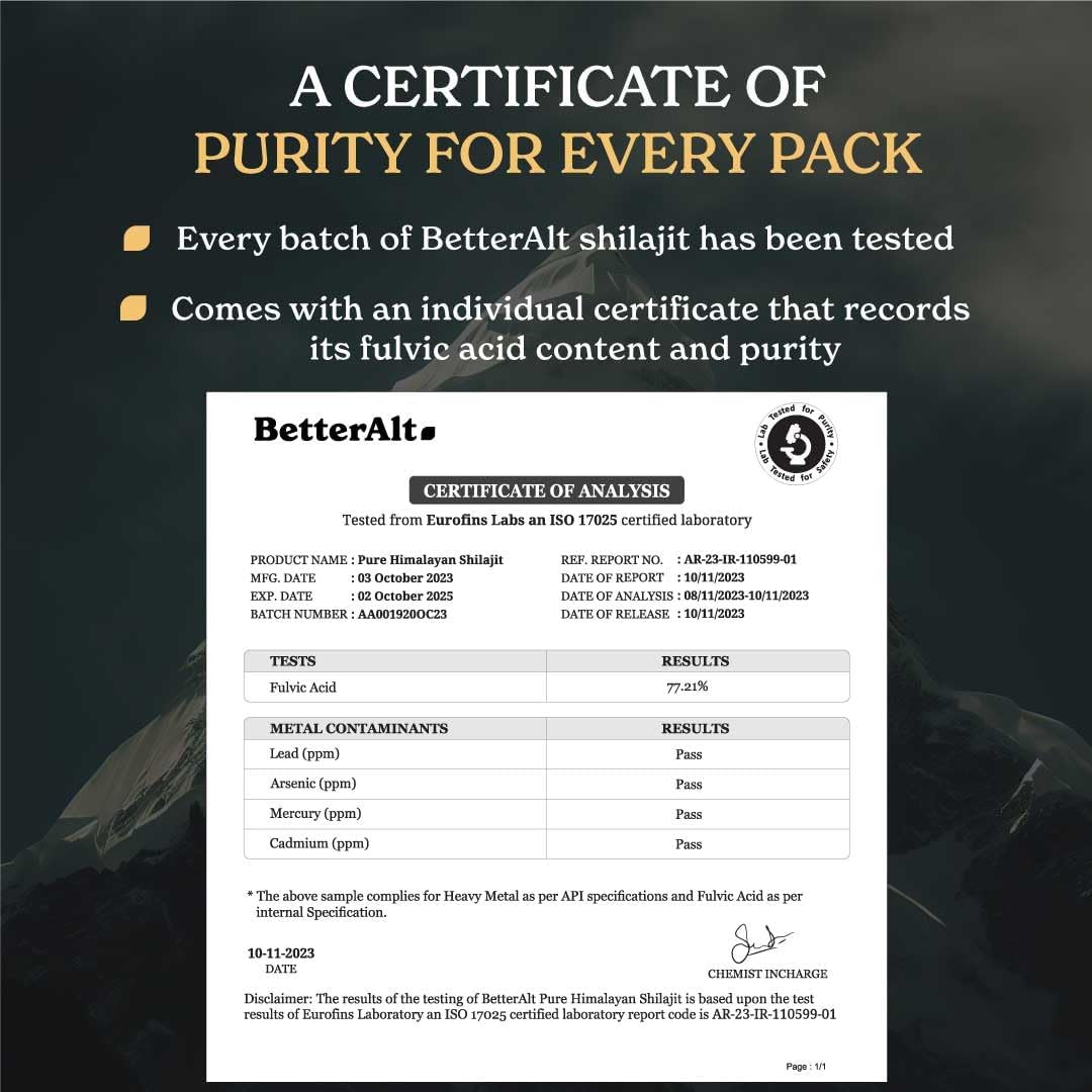 BetterAlt - Himalayan Shilajit Resin